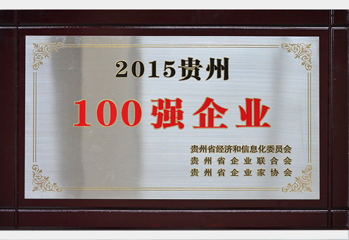 2015貴州100強.企業